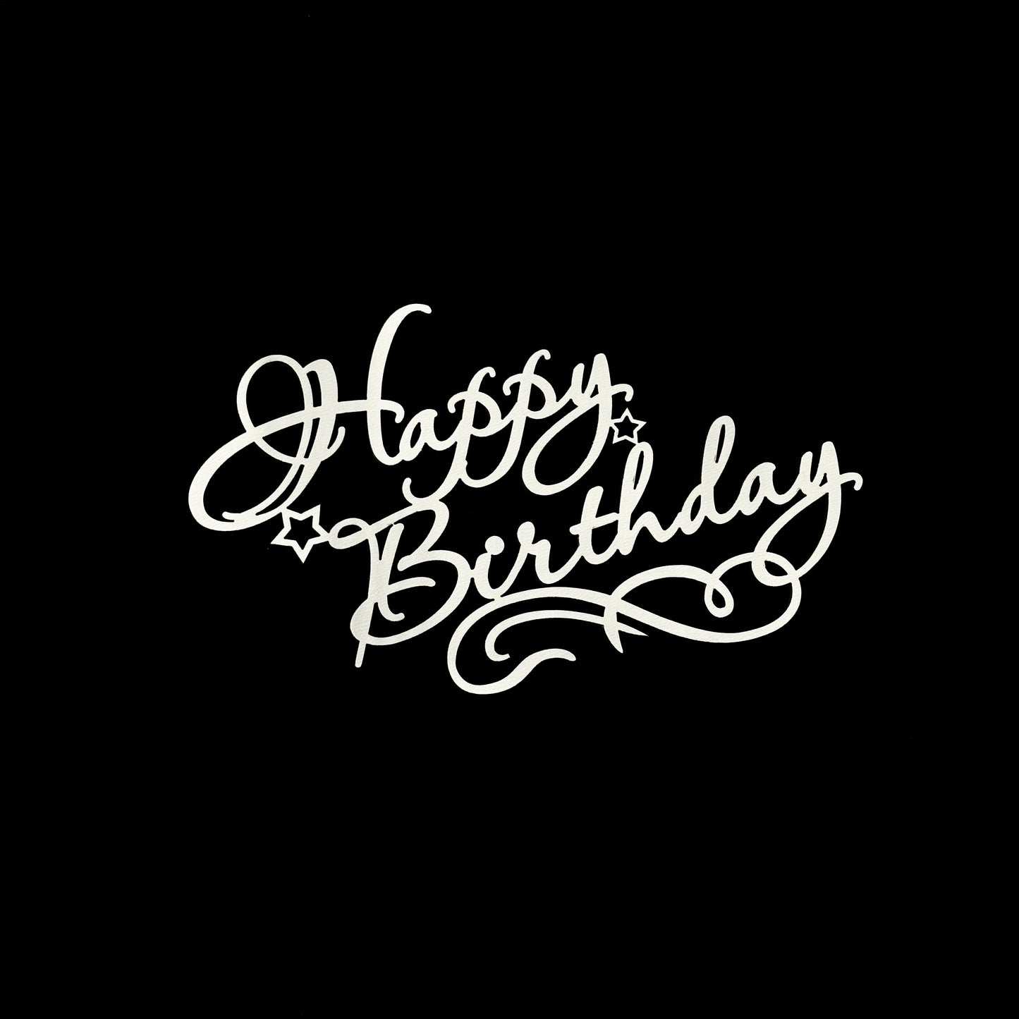 “Happy Birthday” Wooden Topper