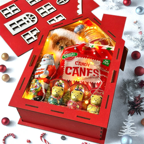 Weihnachtsbox-Haus-Geschenkset 