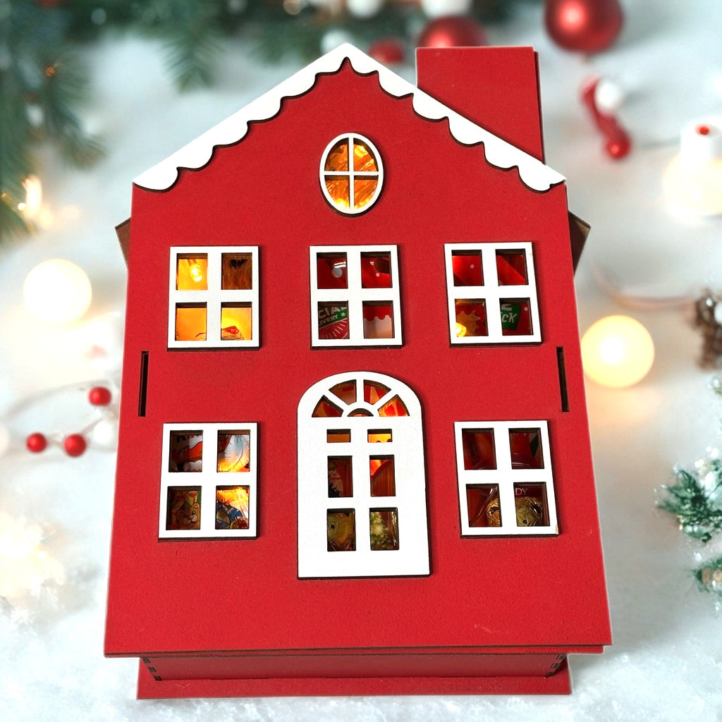 Weihnachtsbox-Haus-Geschenkset 