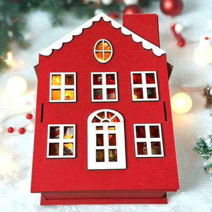 Weihnachtsbox-Haus-Geschenkset 