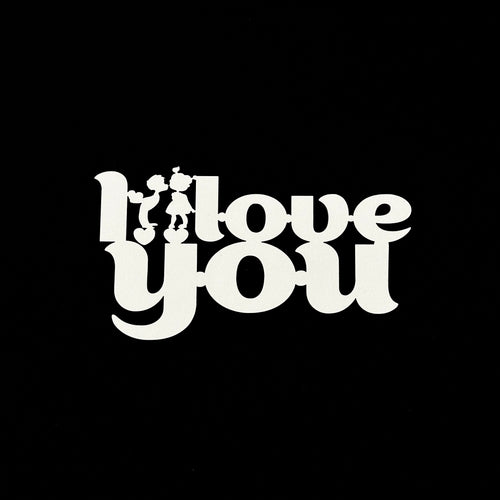 “I Love You” Wooden Topper