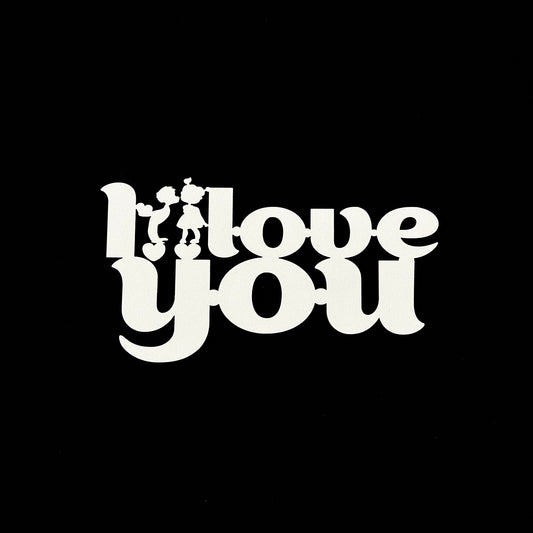 “I Love You” Wooden Topper